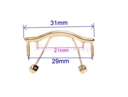 10pcs glasses nose pad arm metal rimless optical frame bridge nose pad holder eyewear accessory eyeglasses bridge Black Gold