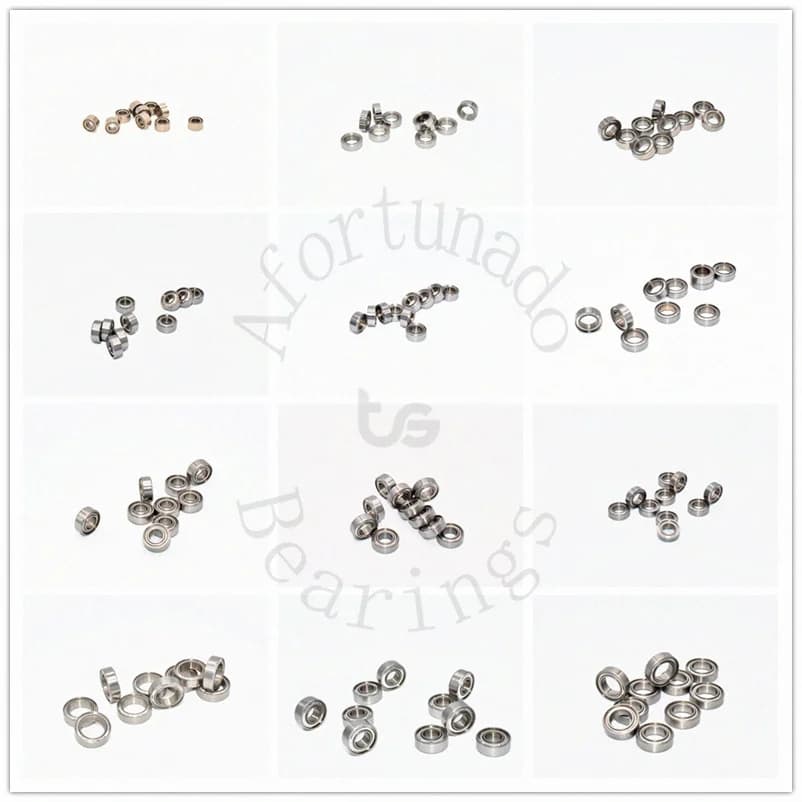 10pcs Miniature Metal Sealed Chrome Steel Bearings MR62ZZ MR72ZZ MR83ZZ MR93ZZ MR94ZZ MR104ZZ MR115ZZ MR126ZZ