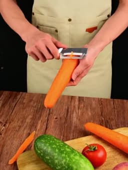 1PC Stainless Steel Flat Edge Peeler Potato Peeler Slicer Knife Watermelon/Melon Grater Kitchen Multi-Purpose Tool​