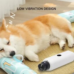 New Electric Dog Nail Clippers Rechargeable USB Charging LED Light Quiet Cat Nail Grinders Pet Paws Nail Grooming Supplies