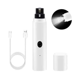New Electric Dog Nail Clippers Rechargeable USB Charging LED Light Quiet Cat Nail Grinders Pet Paws Nail Grooming Supplies