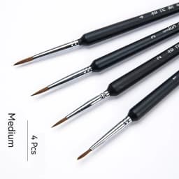 Fine Detail Paint Brush Hook Line Pen Artists Hand Painted Gouache Watercolor Oil Face Nail 000 Small Miniature Painting Brushes