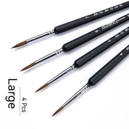 Fine Detail Paint Brush Hook Line Pen Artists Hand Painted Gouache Watercolor Oil Face Nail 000 Small Miniature Painting Brushes