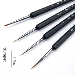 Fine Detail Paint Brush Hook Line Pen Artists Hand Painted Gouache Watercolor Oil Face Nail 000 Small Miniature Painting Brushes