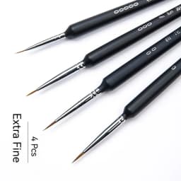 Fine Detail Paint Brush Hook Line Pen Artists Hand Painted Gouache Watercolor Oil Face Nail 000 Small Miniature Painting Brushes