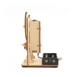 DIY 3D Wooden Mechanical Gear Puzzle Science Stem Model Building Kits Laser Cutting Action by Clockwork Gift Toys for Children