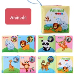 Baby Early Learning Toy Tail Cloth Book Puzzle Parent-child Interactive Sound Paper Infants Activity Toys for Babies
