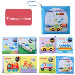 Baby Early Learning Toy Tail Cloth Book Puzzle Parent-child Interactive Sound Paper Infants Activity Toys for Babies