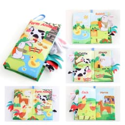 Baby Early Learning Toy Tail Cloth Book Puzzle Parent-child Interactive Sound Paper Infants Activity Toys for Babies