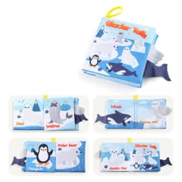 Baby Early Learning Toy Tail Cloth Book Puzzle Parent-child Interactive Sound Paper Infants Activity Toys for Babies