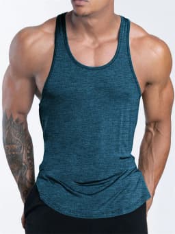 Men's Sports Fitness Tank Top Summer GYM Training Undershirt Running Basketball Quick Drying Breathable Loose Tank Top Men tops