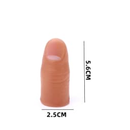 3PCS Novel Funny Magic Toys Party Prank Soft Thumb Tip Fake Finger Magic Trick Close Up Vanish Appearing Finger Trick Props