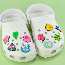 1/30PCS Summer Travel Shoe Charms for Women Men Kid Surfboard Sailing Shoe Decoration for Coconut Flower Accessories Clog Buckle