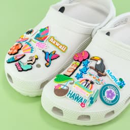 1/30PCS Summer Travel Shoe Charms for Women Men Kid Surfboard Sailing Shoe Decoration for Coconut Flower Accessories Clog Buckle