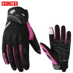 Suomy Summer Breathable Full Finger Motorcycle Gloves Wear-resistant Touch Screen Moto Biker Gloves Motocross Racing Luvas Moto