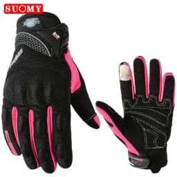 Suomy Summer Breathable Full Finger Motorcycle Gloves Wear-resistant Touch Screen Moto Biker Gloves Motocross Racing Luvas Moto