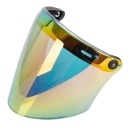Universal 3-Snap Open Face Helmet Visor 3/4 Helmet Visor for Scratch Resistant UV Protected