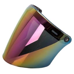Universal 3-Snap Open Face Helmet Visor 3/4 Helmet Visor for Scratch Resistant UV Protected