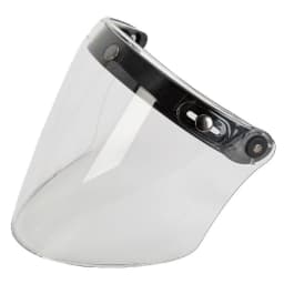 Universal 3-Snap Open Face Helmet Visor 3/4 Helmet Visor for Scratch Resistant UV Protected