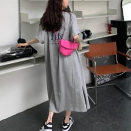 Style Baby 1+1 (2 Piece Set) Summer Women's Lettering Overfit Short Sleeve Dress Op1442
