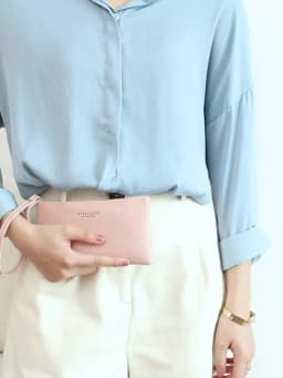 New Minimalist Zipper Coin Wallet High-Quality PU Leather Credit Card Phone Storage Bag Ultra-Thin Women's Long Wallet Handbag