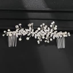 New Crystal Flower Headband Ribbon Bow Hairband for Bride Wedding Hair Accessories Pearl Head Flower Headbands Women Headwear