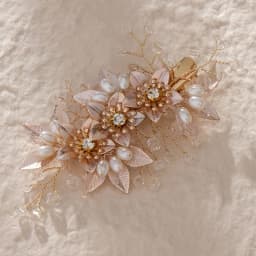 Pearl Rhinestone Flower Bridal Hair Clip Headpiece Luxury & Elegance Floral Comb Wedding Jewellry Accessories Bridesmaid Favours