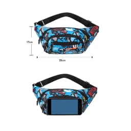 Women Men Breast Package Waterproof Outdoor Sports Bag Canvas Pouch Waist Bag Fanny Pouch Crossbody Male Banana Bag