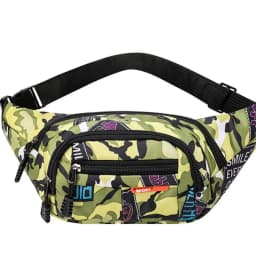 Women Men Breast Package Waterproof Outdoor Sports Bag Canvas Pouch Waist Bag Fanny Pouch Crossbody Male Banana Bag