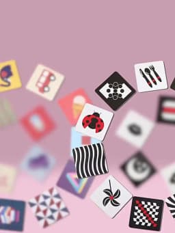 Black and white cards for early childhood education visual stimulation and cognitive cards for baby toys