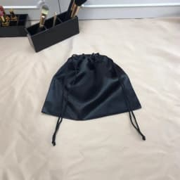 Large Silk Satin Drawstring Care Bag Custom Wigs Storage Dust Proof Packaging Pouch Black Reusable Sack Handbag Shoes Travel Bag