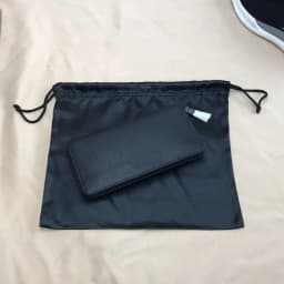 Large Silk Satin Drawstring Care Bag Custom Wigs Storage Dust Proof Packaging Pouch Black Reusable Sack Handbag Shoes Travel Bag
