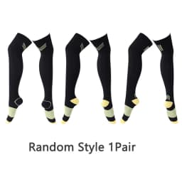1 Pair Style Random Over Knee Running Men Women Compression Socks For Football Anti Fatigue Pain Relief Compression Socks Unisex