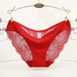 S-2XL!!! Seamless Low-Rise Lace Panties for Women, Breathable Cotton Underwear, Hollow, Splicing, Girls' Sexy Briefs