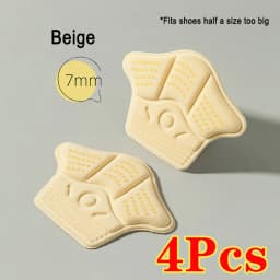 4Pcs Heel Stickers Heel Protectors Sneaker Shrinking Size Insoles Anti-wear Feet Shoe Pads Adjust Size High Heel Cushion Inserts