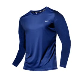 Summer Ice Silk Long Sleeve T-Shirt Men 2026 New Quick Dry Breathable Air Conditioning Outdoor Sun Protection Running Outer Wear