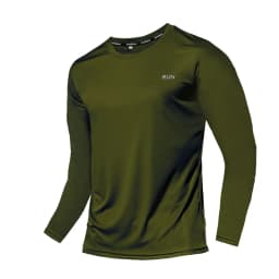 Summer Ice Silk Long Sleeve T-Shirt Men 2026 New Quick Dry Breathable Air Conditioning Outdoor Sun Protection Running Outer Wear