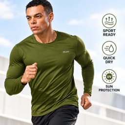 Summer Ice Silk Long Sleeve T-Shirt Men 2026 New Quick Dry Breathable Air Conditioning Outdoor Sun Protection Running Outer Wear