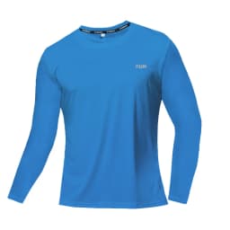 Summer Ice Silk Long Sleeve T-Shirt Men 2026 New Quick Dry Breathable Air Conditioning Outdoor Sun Protection Running Outer Wear