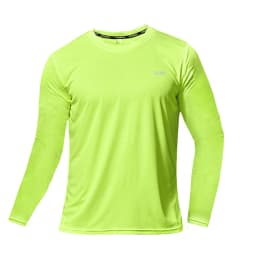 Summer Ice Silk Long Sleeve T-Shirt Men 2026 New Quick Dry Breathable Air Conditioning Outdoor Sun Protection Running Outer Wear