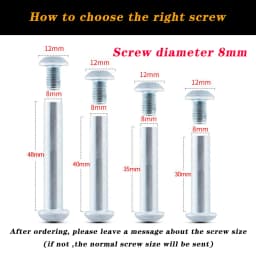 4/6/8 Pcs Stainless Steel Hex Socket Head Cap Screws Bolts Luggage Accessories