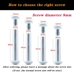 4/6/8 Pcs Stainless Steel Hex Socket Head Cap Screws Bolts Luggage Accessories