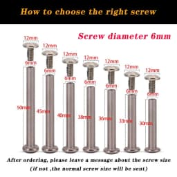 4/6/8 Pcs Stainless Steel Hex Socket Head Cap Screws Bolts Luggage Accessories