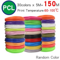 PCL Filament Low Temperature 3D Painting Printing Pen 1.75MM Filament DIY Creative Toys Girls Boys Christmas Birthday Gift 200M