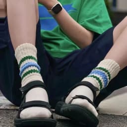 Men's Vintage Male Letter Medium Tube Socks Japanese Solid Thickened Sports Socks Towel Bottom Couple Knitted Socks