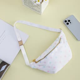 Women Fanny Pack Nylon Belt Bag Fashion Adult Waist Pack Zipper Bum Bag Adjustable Lightweight Multifunction Water-Resistant