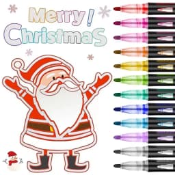 Double Line Contour Pen for Children,Color Dream Metal,Hand Account Fluorescent Pen,greeting Card,Children's Graffiti,Color Suit