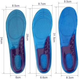 1Pair Silicone Insoles for Shoes Orthotic Arch Support Insole Soft Shoe Inserts Sport Anti-slip Template For Man Women Shoe Sole