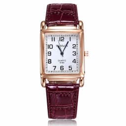 New Watches for Women Square Rose Gold Wrist Watches Fashion Leather Brand Watches Ladies Quartz Watch Clock Montre Femme