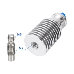 E3D V6 Hotend + Bimetal Heatbreak for V6 Prusa Voron Remote Short Direct Heat Sink Range 1.75MM for Feeding 3D Printer Extruder